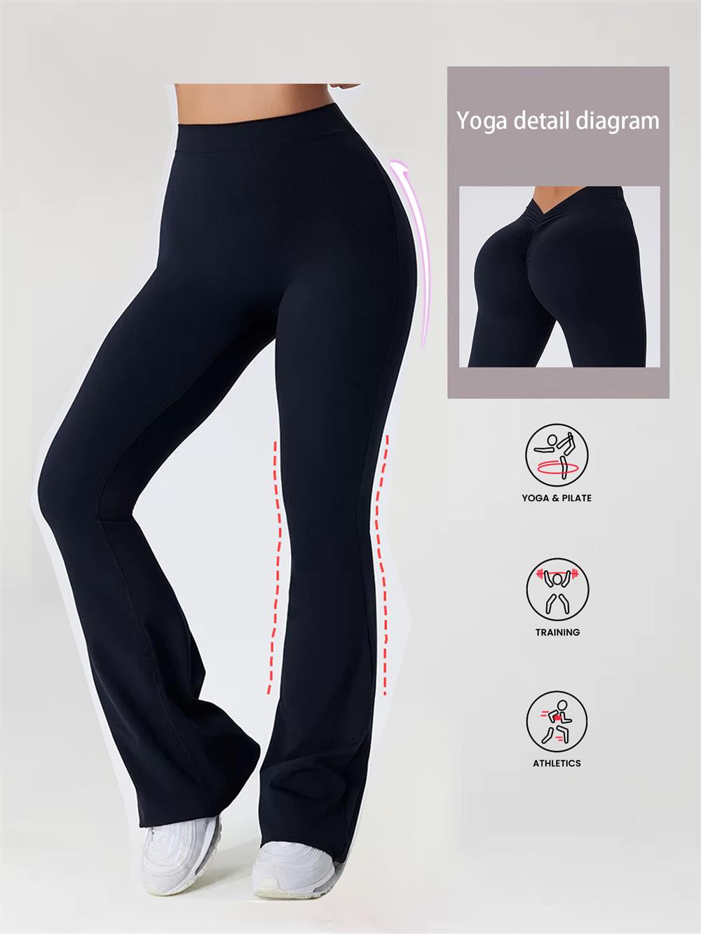 Scrunch Butt Lift Flare Leggings